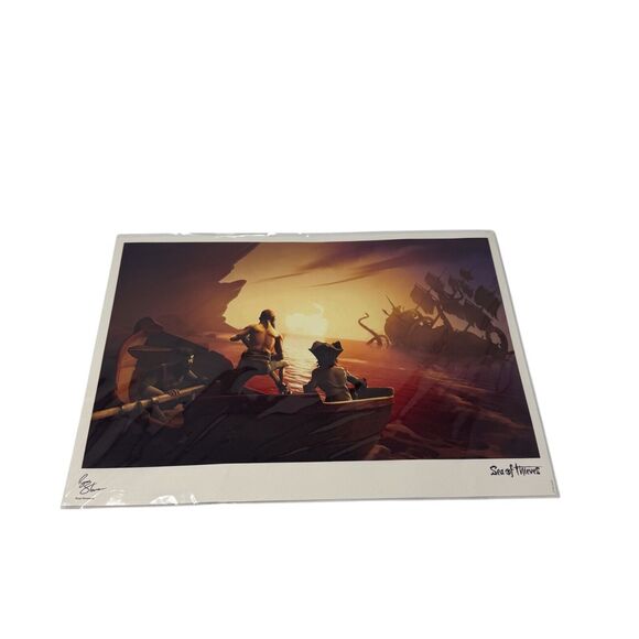 Sea of Thieves Limited Edition Art Print Pirate Life Kraken Encounter Signed - Picture 1 of 6